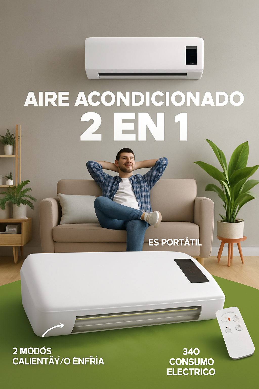 Mini Aire Acondicionado Portátil